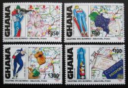Poštové známky Ghana 1992 ZOH Albertville Mi# 1864-65,67-68