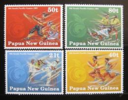 Poštové známky Papua Nová Guinea 1991 Pacifické hry Mi# 636-39
