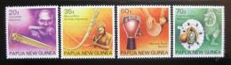 Poštové známky Papua Nová Guinea 1990 Hudobné nástroje Mi# 627-30