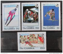 Poštové známky Gambia 1992 ZOH Albertville Mi# 1393,96-98