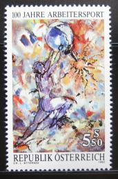 Poštová známka Rakúsko 1992 Šport dìlníkù Mi# 2052