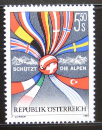 Poštová známka Rakúsko 1992 Ochrana Alp Mi# 2065