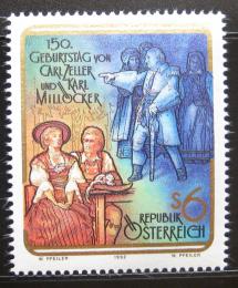 Poštová známka Rakúsko 1992 Skladatelia operet Mi# 2060