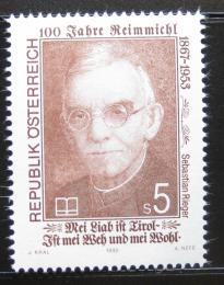 Poštová známka Rakúsko 1992 Sebastian Rieger, básník Mi# 2068