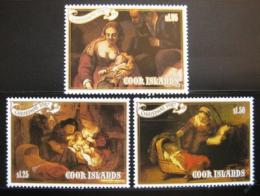 Poštové známky Cookove ostrovy 1987 Umenie Mi# 1249-51