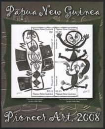 Poštová známka Papua Nová Guinea 2008 Umenie Mi# Block 61