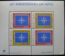 Poštová známka Portugalsko 1979 Výroèí NATO Mi# Block 26