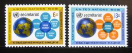 Poštové známky OSN New York 1968 Sekretariát OSN Mi# 196-97