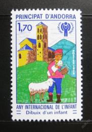 Poštová známka Andorra Fr. 1979 Medzinárodný rok dìtí Mi# 300