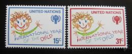 Poštové známky OSN New York 1979 Medzinárodný rok dìtí Mi# 334-35