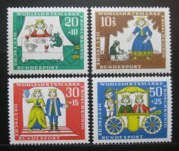 Poštové známky Nemecko 1966 Žabí král Mi# 523-26