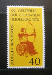 Poštová známka Nemecko 1972 Hry pro postižené Mi# 733