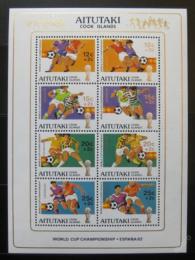 Poštovní známky Aitutaki 1981 MS ve fotbale Mi# Block 33