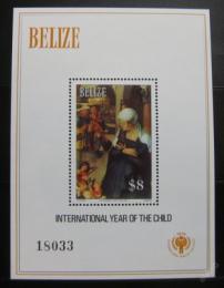 Poštová známka Belize 1980 Medzinárodný rok dìtí Mi# Block 24