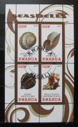 Poštové známky Rwanda 2010 Život v mori - lastury