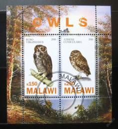 Poštovní známky Malawi 2000 Sovy