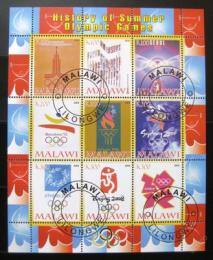 Poštové známky Malawi 2008 História letních olympijských her