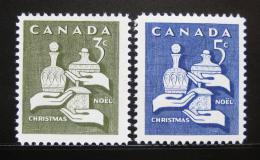 Poštovní známky Kanada 1965 Vánoce Mi# 387-88
