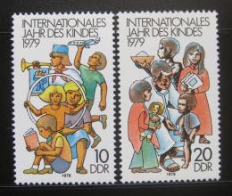 Poštové známky DDR 1979 Medzinárodný rok dìtí Mi# 2422-23
