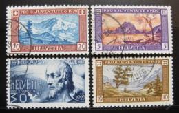 Poštové známky Švýcarsko 1929 Pro juventute Mi# 235-38 Kat 18€