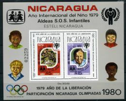 Poštová známka Nikaragua 1980 Medzinárodný rok dìtí Mi# Block 110 Kat 45€