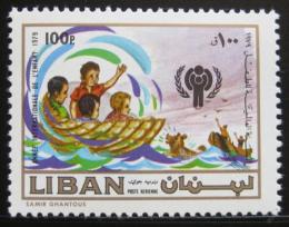 Poštová známka Libanon 1981 Medzinárodný rok dìtí Mi# 1299