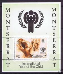 Poštová známka Montserrat 1979 Medzinárodný rok dìtí Mi# Block 20