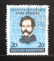 Poštová známka Nemecko 1952 Carl Schurz, politik Mi# 155