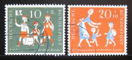 Poštové známky Nemecko 1957 Prázdniny Mi# 250-51