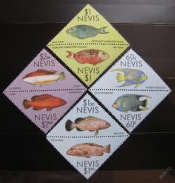 Poštové známky Nevis 1987 Ryby Mi# 467-74
