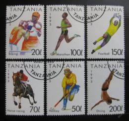 Poštové známky Tanzánia 1993 Športy Mi# 1467-72