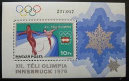 Poštová známka Maïarsko 1975 ZOH Innsbruck Mi# Block 116