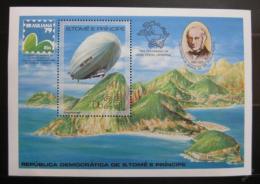 Poštová známka Svätý Tomáš 1979 Vzducholoï Mi# Block 36 Kat 25€