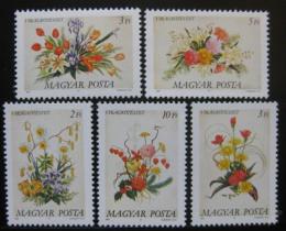 Poštové známky Maïarsko 1989 Kvety Mi# 4019-23