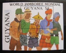 Poštová známka Guyana 1989 Skautské jamboree Mi# Block 39