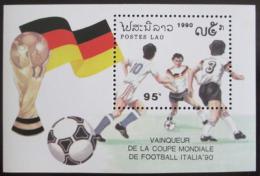 Poštová známka Laos 1990 MS ve futbale Mi# Block 135