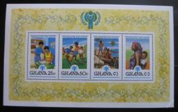 Poštové známky Ghana 1980 Medzinárodný rok dìtí Mi# Block 81 A