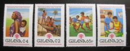 Poštové známky Ghana 1980 Medzinárodný rok dìtí Mi# 805-08