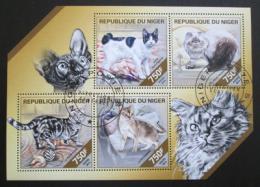 Poštové známky Niger 2014 Domácí maèky Mi# 2850-53 Kat 12€