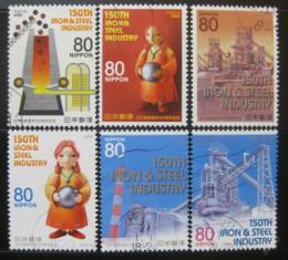 Poštové známky Japonsko 2008 Oceláøský prùmysl Mi# 4737-42