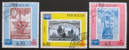 Poštové známky Paraguaj 1986 Výstava AMERIPEX Mi# 3957-59