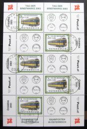 Poštové známky Rakúsko 2003 Den známek, Vlak Mi# 2414 Kat 45€