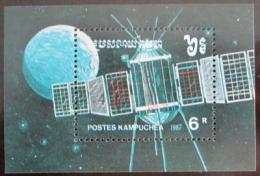 Poštová známka Kambodža 1987 Prieskum vesmíru Mi# Block 152