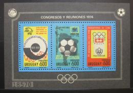 Poštová známka Uruguaj 1974 Výroèí Mi# Block 21 Kat 70€