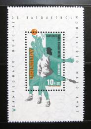 Poštová známka Uruguaj 1967 MS v basketbale Mi# Block 9