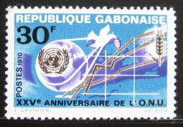 Poštová známka Gabon 1970 Výroèí OSN Mi# 377