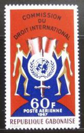 Potov znmka Gabon 1967 Komise pro lidsk prva Mi# 288 - zvi obrzok