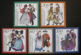 Poštové známky Nemecko 1994 ¼udové kroje Mi# 1757-61 Kat 10€