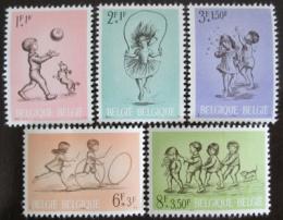 Poštové známky Belgicko 1966 Dìtské hry Mi# 1456-60