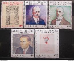 Potov znmky Mexiko 1975 Vda a umenie Mi# 1478-82 - zvi obrzok